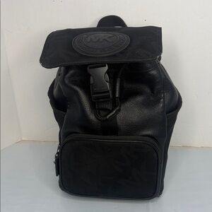 Michael Kors Black Textured Men's Backpack